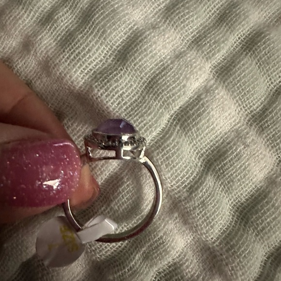 Genuine Lavender Quartz new size 7 new cupcake ring style!!! - Picture 5 of 6